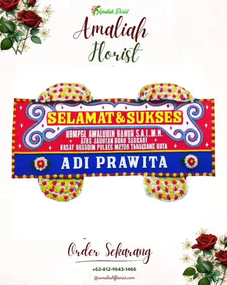 Papan Bunga Ucapan Selamat Gayaman